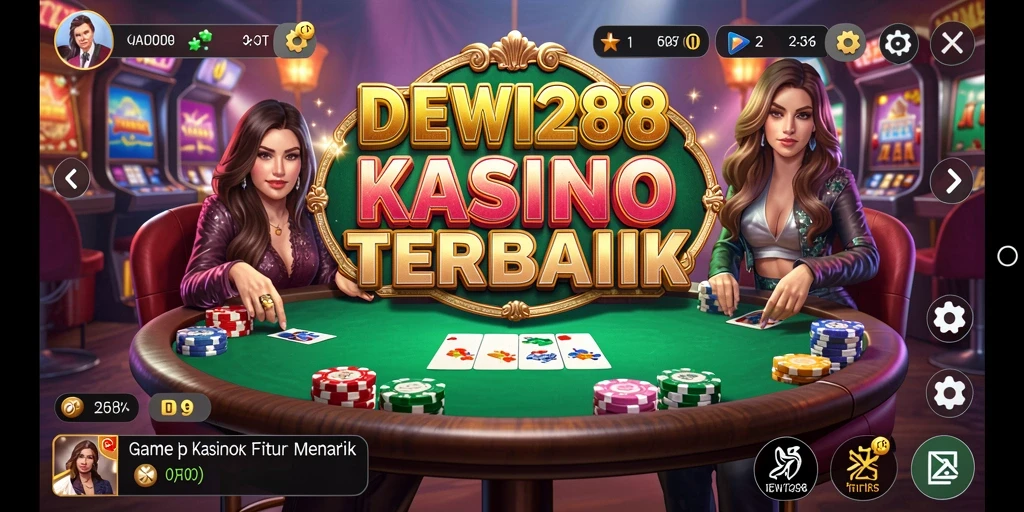 Tampilan gameplay seru dari aplikasi Kasino DEWI288.