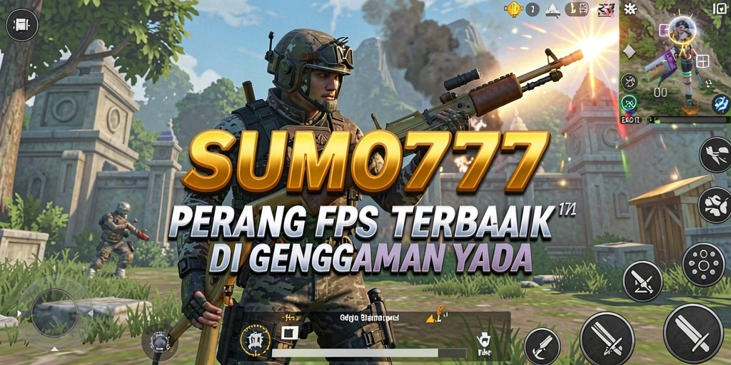 Tampilan gameplay SUMO777 dengan aksi tembak-menembak yang mendebarkan.